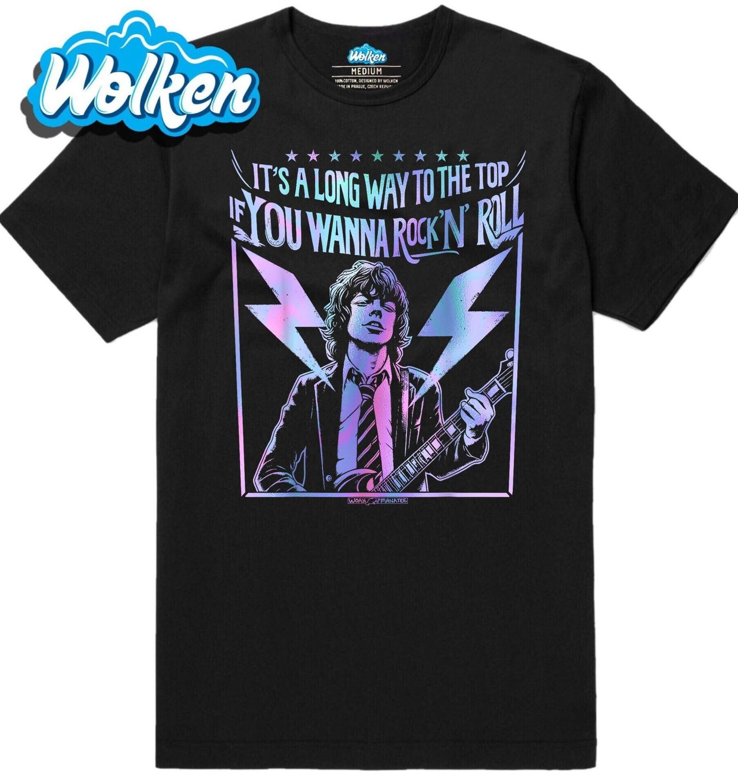 Pánské tričko Angus Young Je to dlouhá cesta na vrchol, pokud chceš hrát Rock ’n’ Roll ACDC.jpg