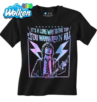 Dětské tričko Angus Young Je to dlouhá cesta na vrchol, pokud chceš hrát Rock ’n’ Roll ACDC.jpg