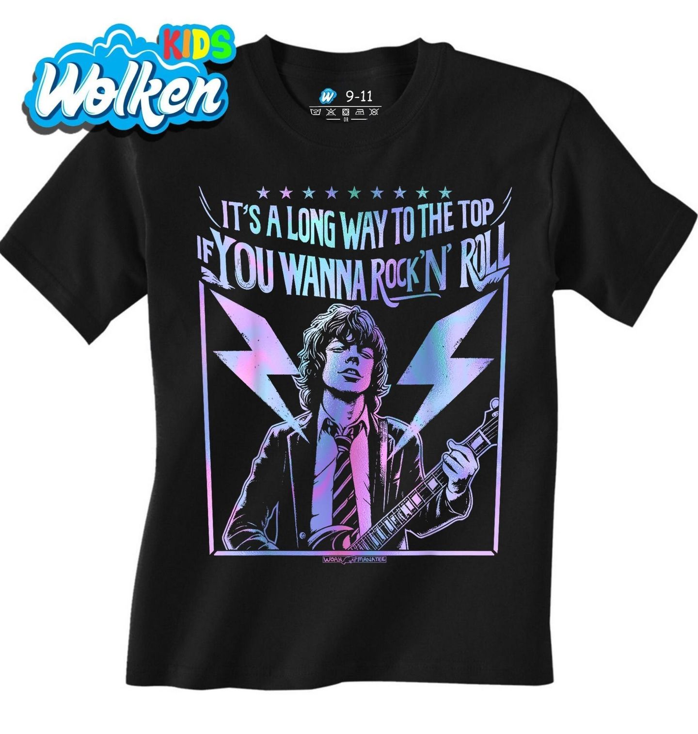 Dětské tričko Angus Young Je to dlouhá cesta na vrchol, pokud chceš hrát Rock ’n’ Roll ACDC.jpg