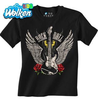 Dětské tričko Kytara s Křídly Rock and Roll Wings.jpg