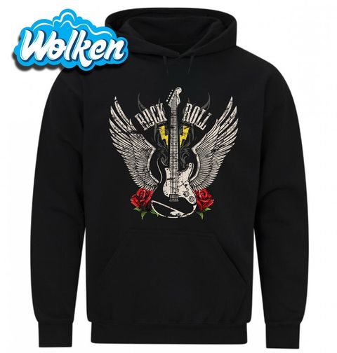 Obrázek produktu Pánská mikina Kytara s Křídly Rock and Roll Wings