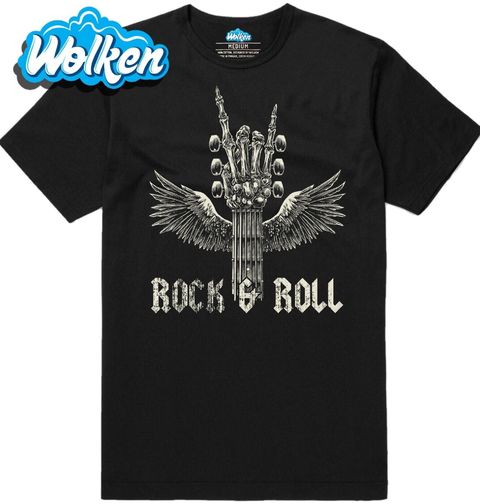 Obrázek produktu Pánské tričko Okřídlená Hlava Kytary Rock and Roll