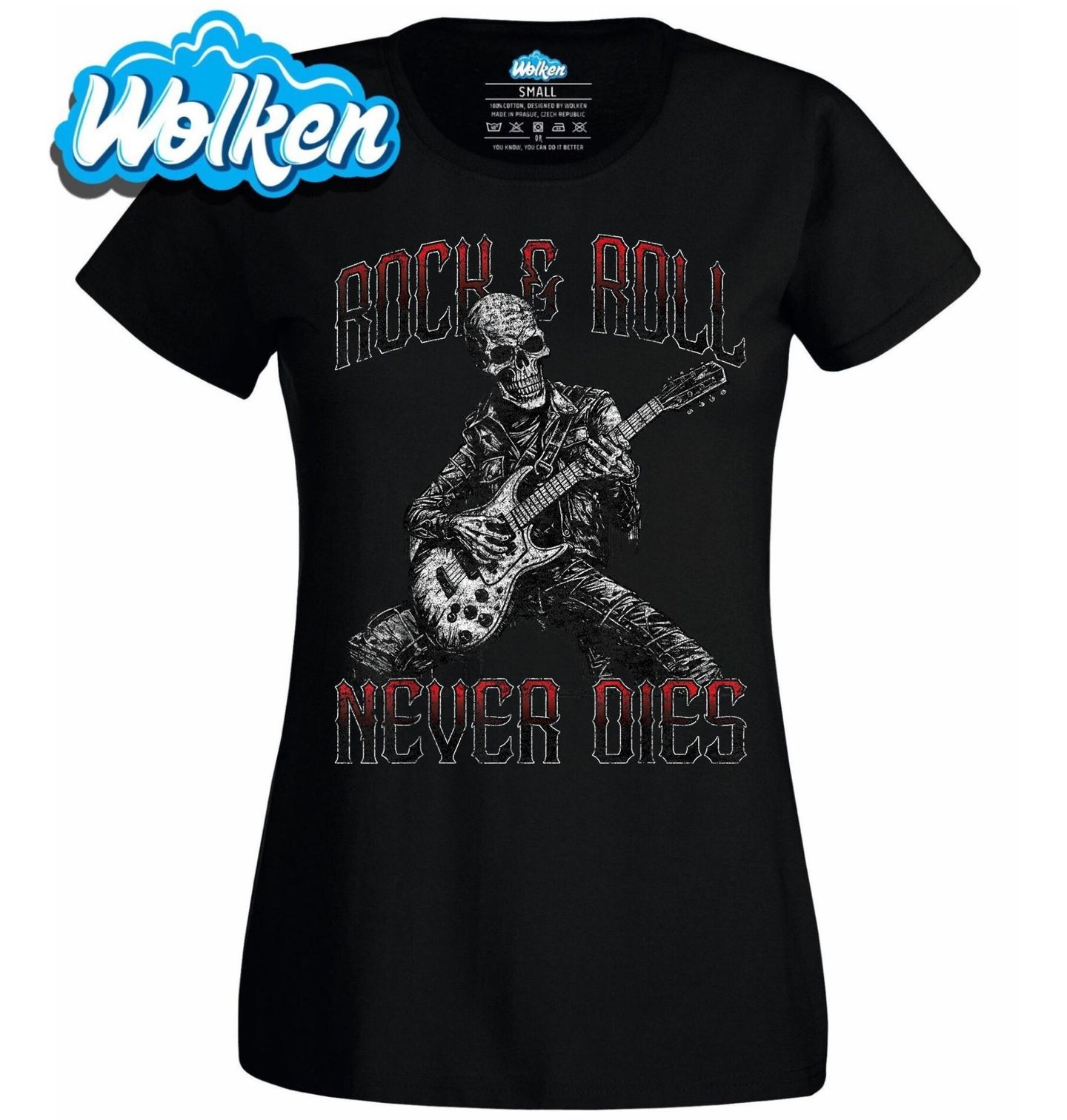 Dámské tričko Rock nikdy neumírá Rock Never Dies.jpg