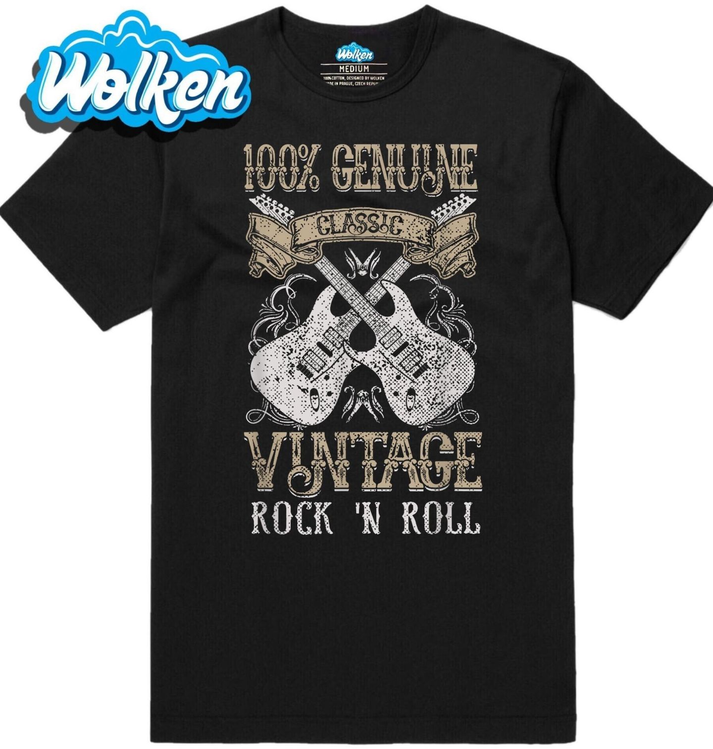 Pánské tričko 100% Genuine Classic Vintage Rock ’N Roll.jpg