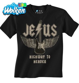 Dětské tričko Rockový Ježíš ACDC Highway to Heaven.jpg