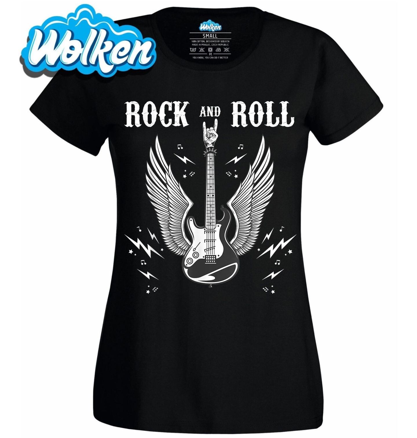 Dámské tričko Andělská Kytara Rock and Rollu.jpg