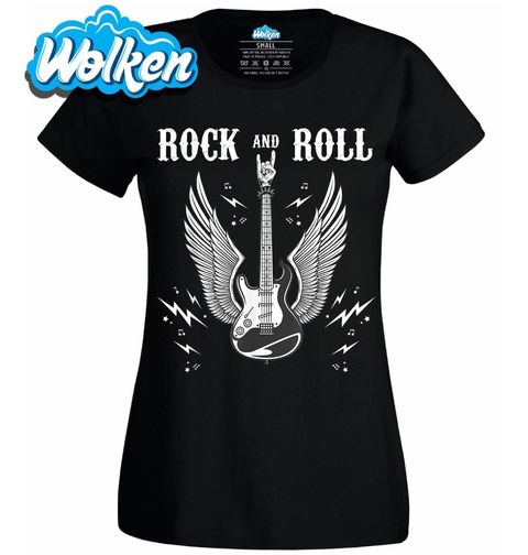 Obrázek produktu Dámské tričko Andělská Kytara Rock and Rollu