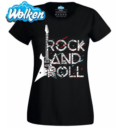 Obrázek produktu Dámské tričko Elektrická Kytara Glitch Rock and Rollu
