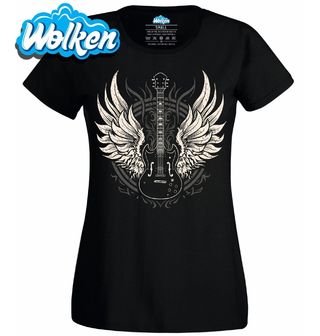Dámské tričko Temná Křídla Rocku Rock and Rollu.jpg