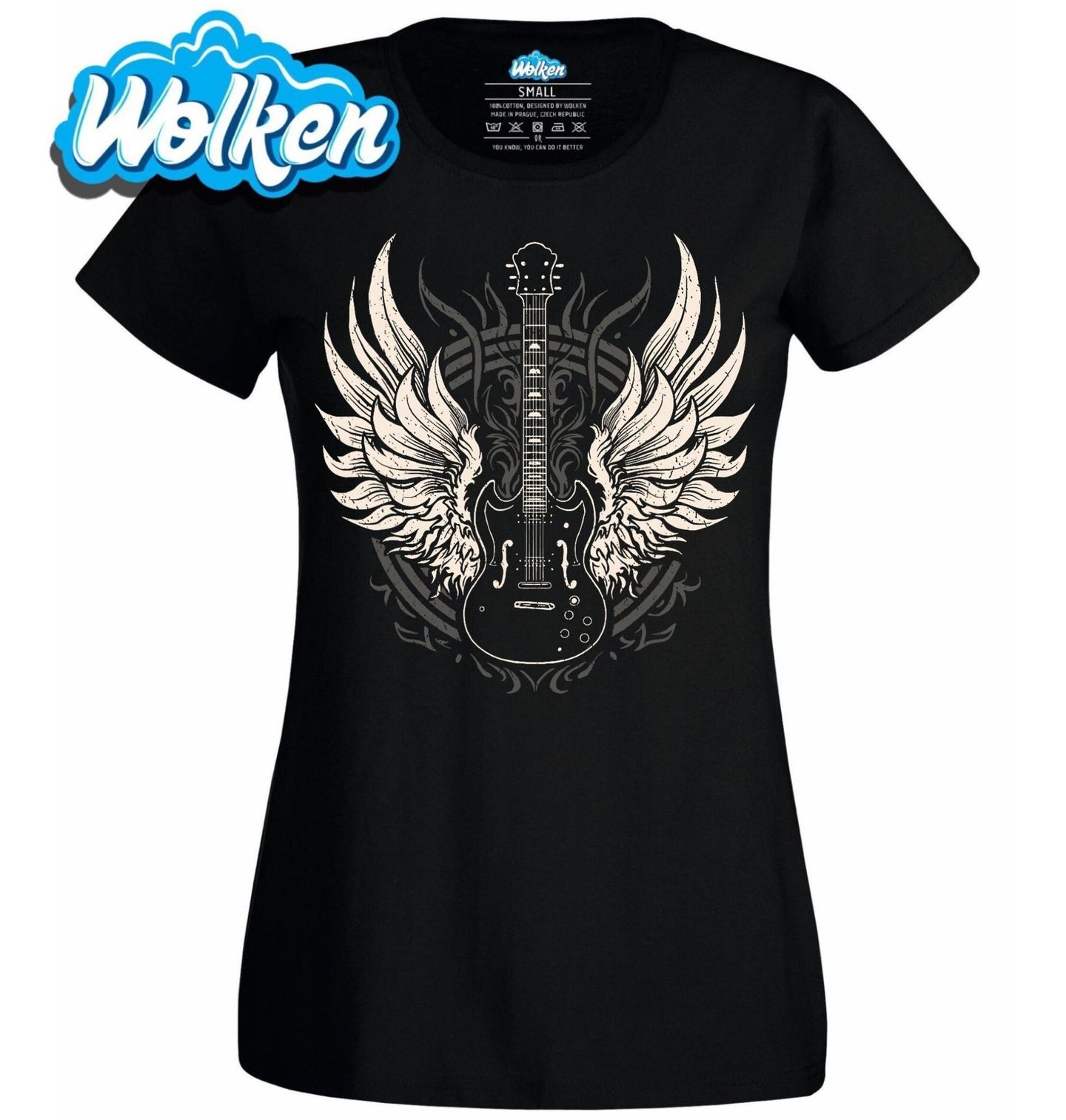 Dámské tričko Temná Křídla Rocku Rock and Rollu.jpg