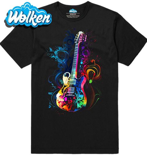 Obrázek produktu Pánské tričko Elektrická Kytara Symfonie Barev