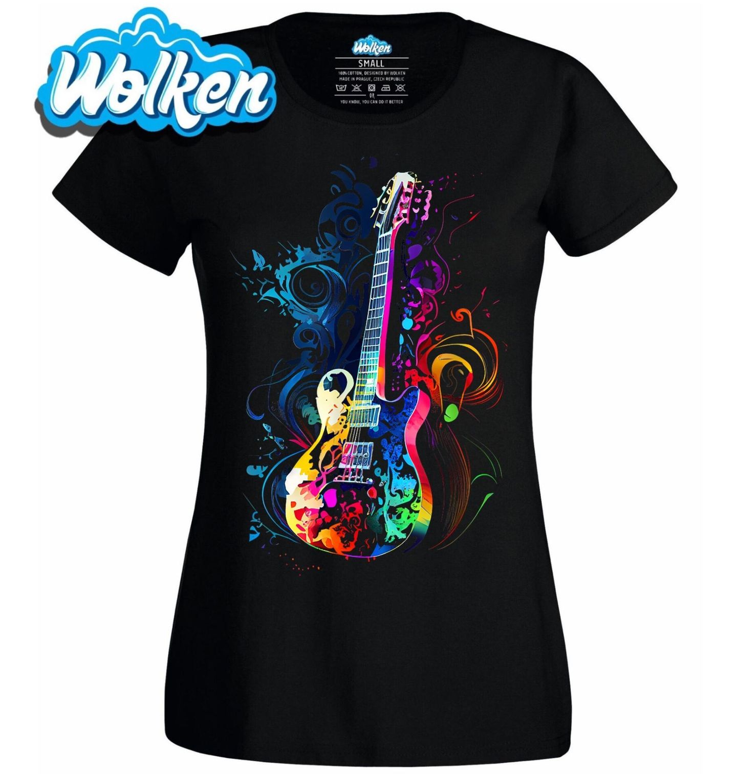 Dámské tričko Elektrická Kytara Symfonie Barev.jpg