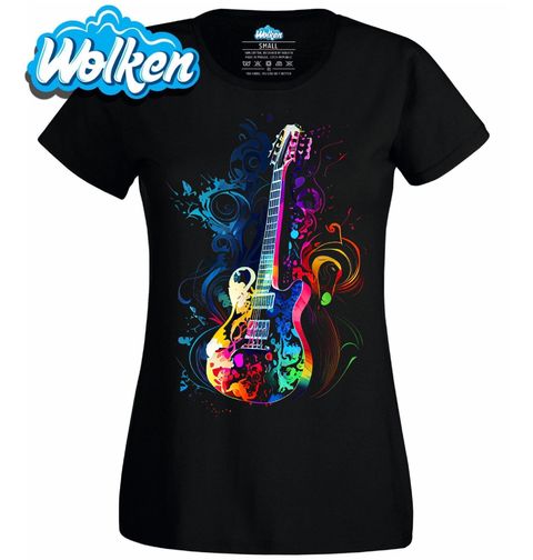 Obrázek produktu Dámské tričko Elektrická Kytara Symfonie Barev