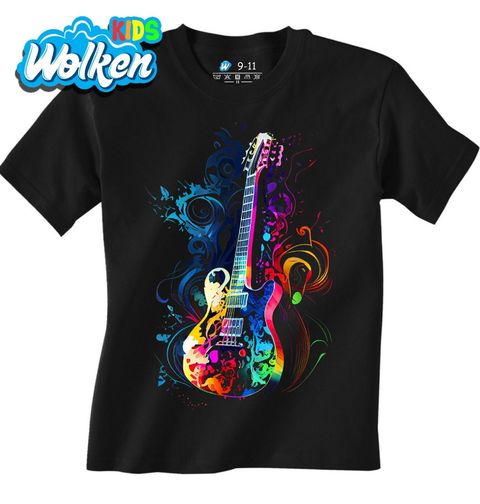 Obrázek produktu Dětské tričko Elektrická Kytara Symfonie Barev