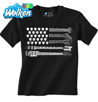Dětské tričko Americká Vlajka z Kytar USA Flag.jpg