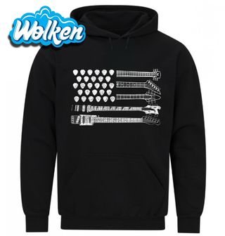 Mikina Americká Vlajka z Kytar USA Flag.jpg