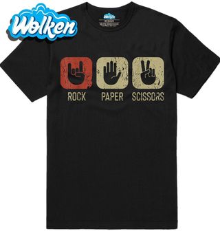 Pánské tričko Rock and Roll Paper Scissors.jpg