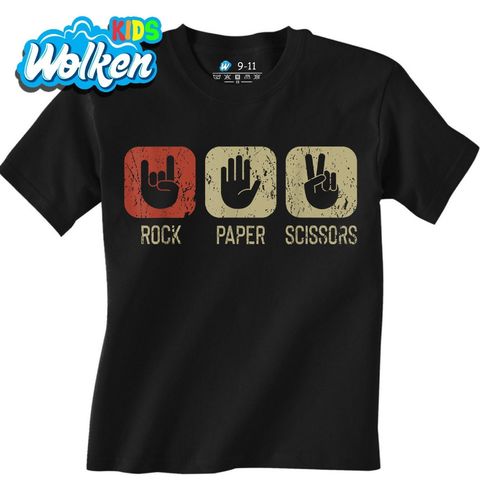 Obrázek produktu Dětské tričko Rock and Roll Paper Scissors