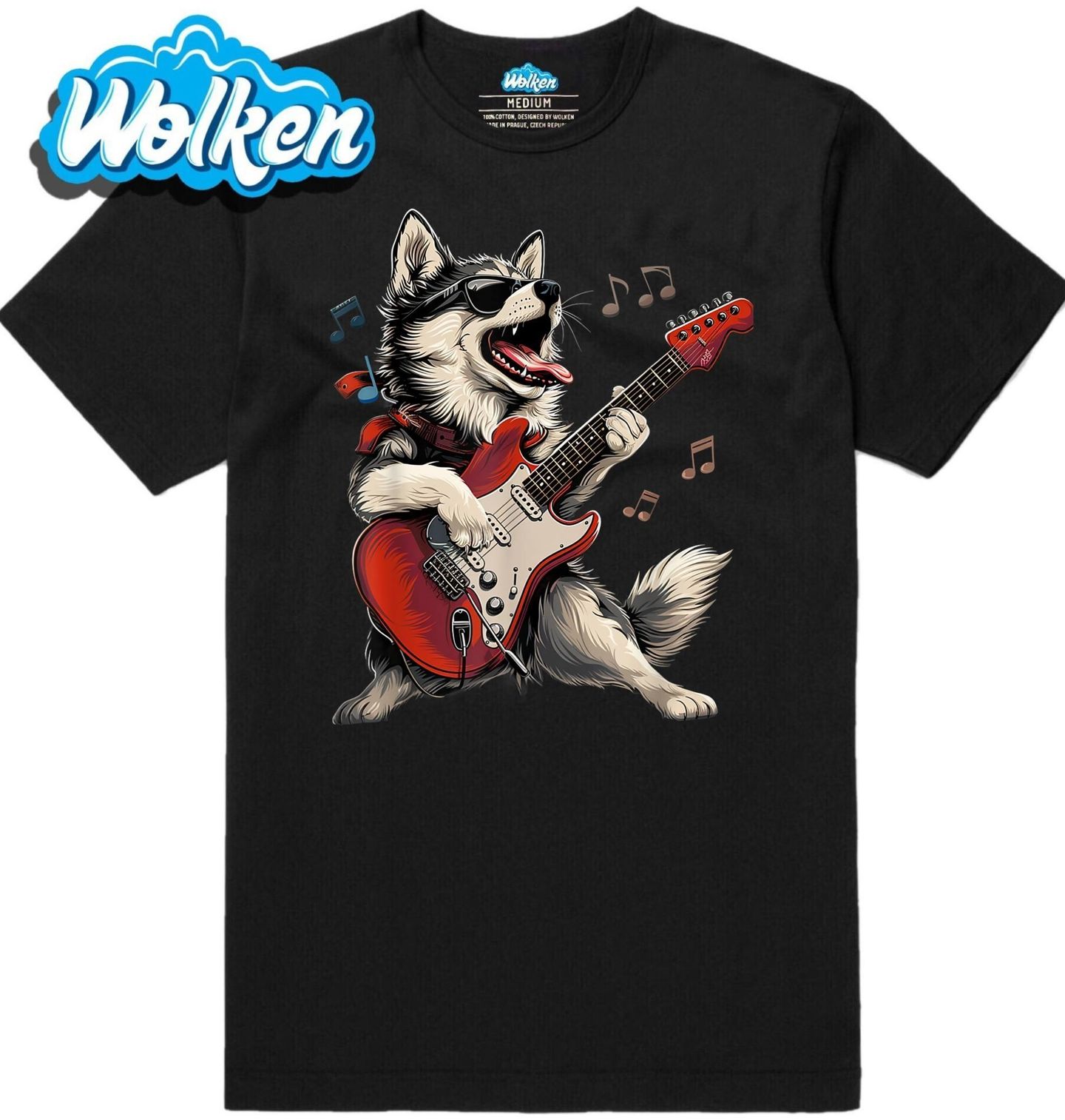 Pánské tričko Rockový Sibiřský Husky.jpg
