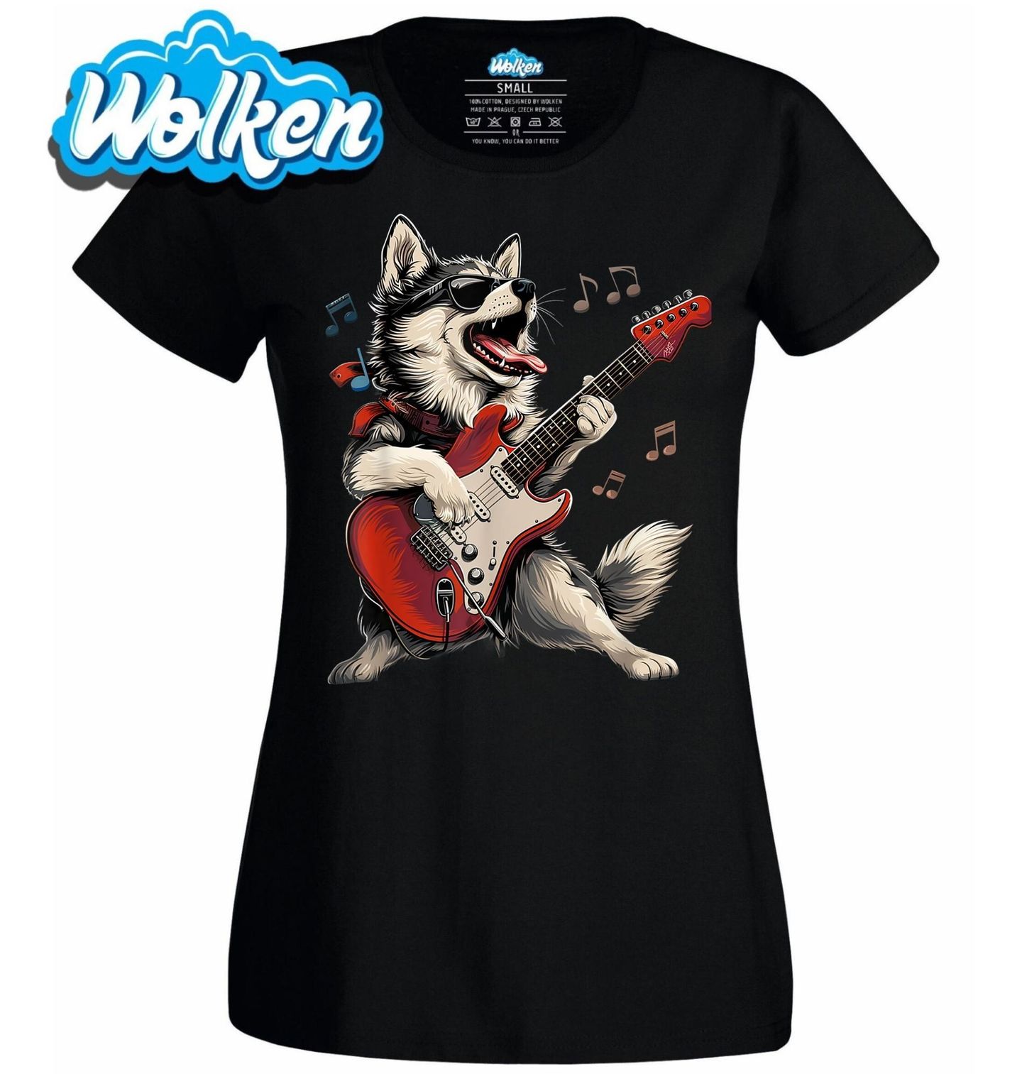 Dámské tričko Rockový Sibiřský Husky.jpg