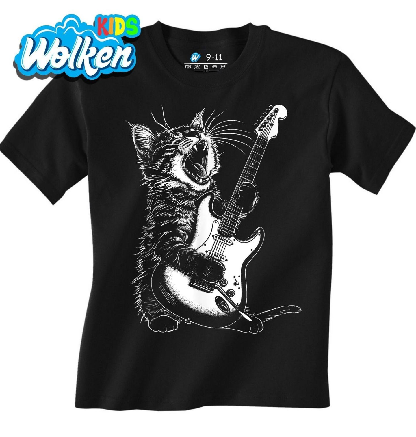 Dětské tričko Rocková Kočka s Kytarou.jpg