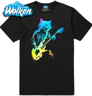 Pánské tričko Neonová Kočka na Pódiu.jpg