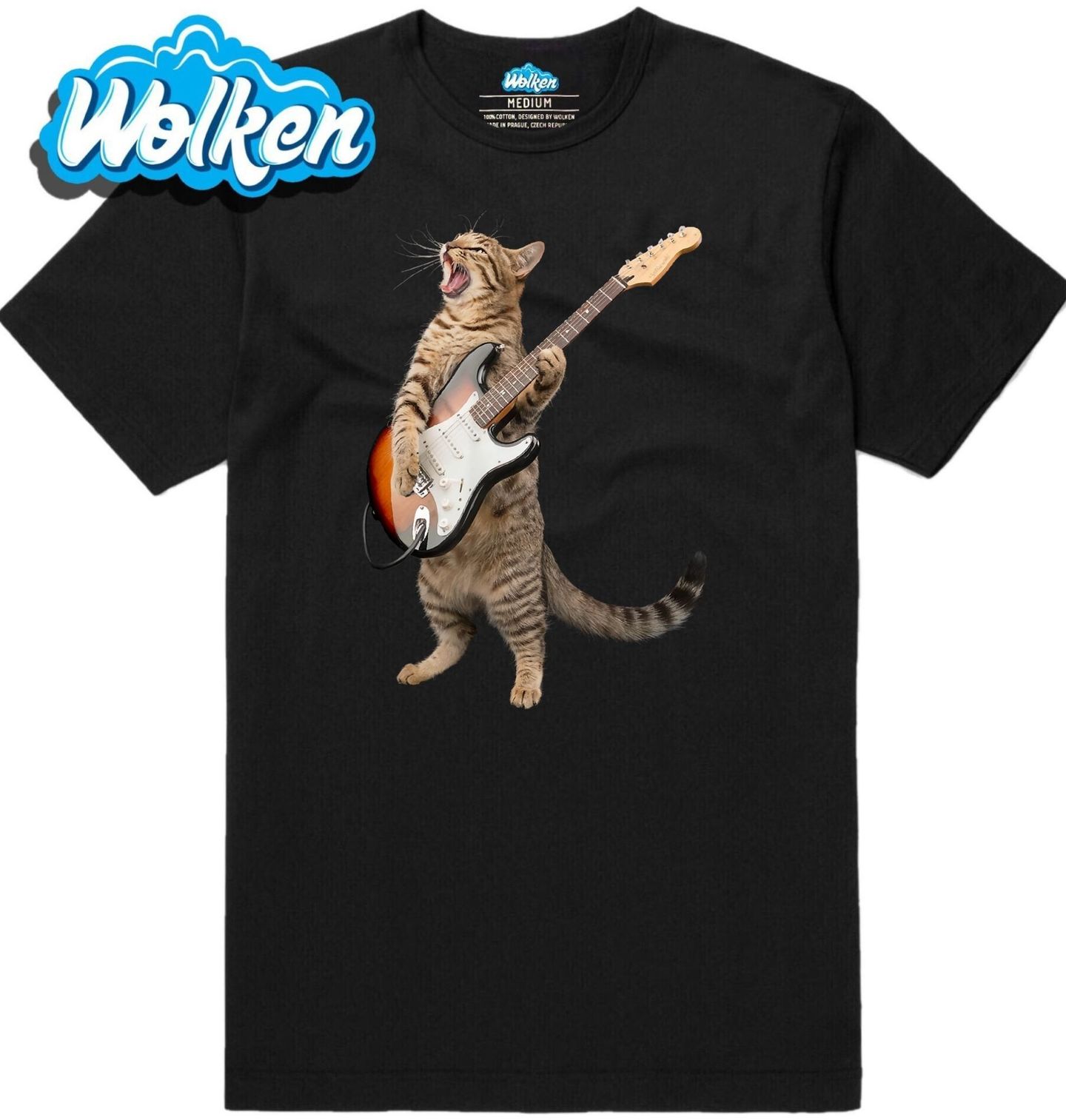 Pánské tričko Mourovatá Kočka s Elektrickou Kytarou.jpg