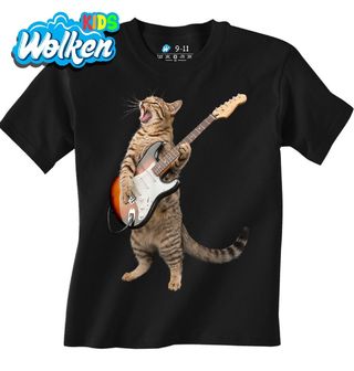 Dětské tričko Mourovatá Kočka s Elektrickou Kytarou.jpg