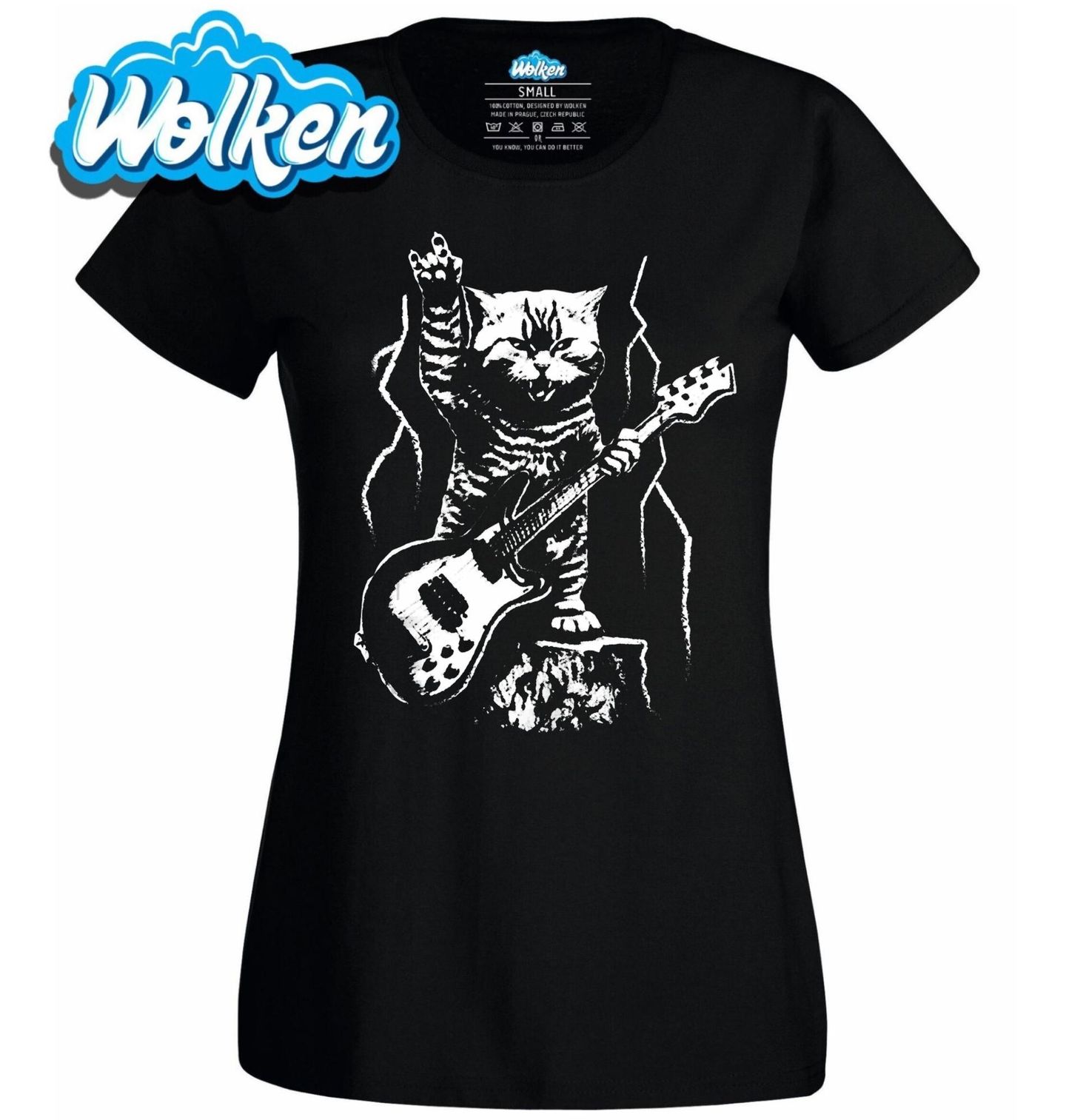 Dámské tričko Divoká Kočka Rockerka.jpg