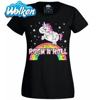 Dámské tričko Vintage Jednorožec na Duze Rock’n’Roll.jpg