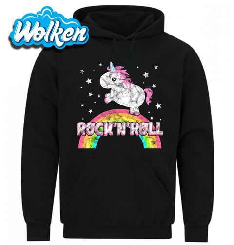 Obrázek produktu Pánská mikina Vintage Jednorožec na Duze Rock’n’Roll