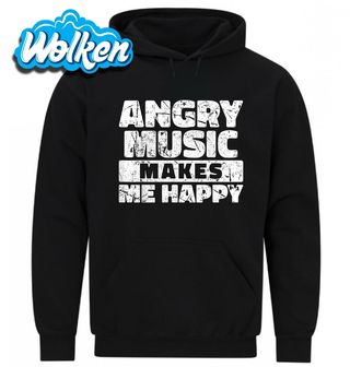 Mikina Naštvaná hudba mě dělá šťastným Angry Music Makes Me Happy.jpg