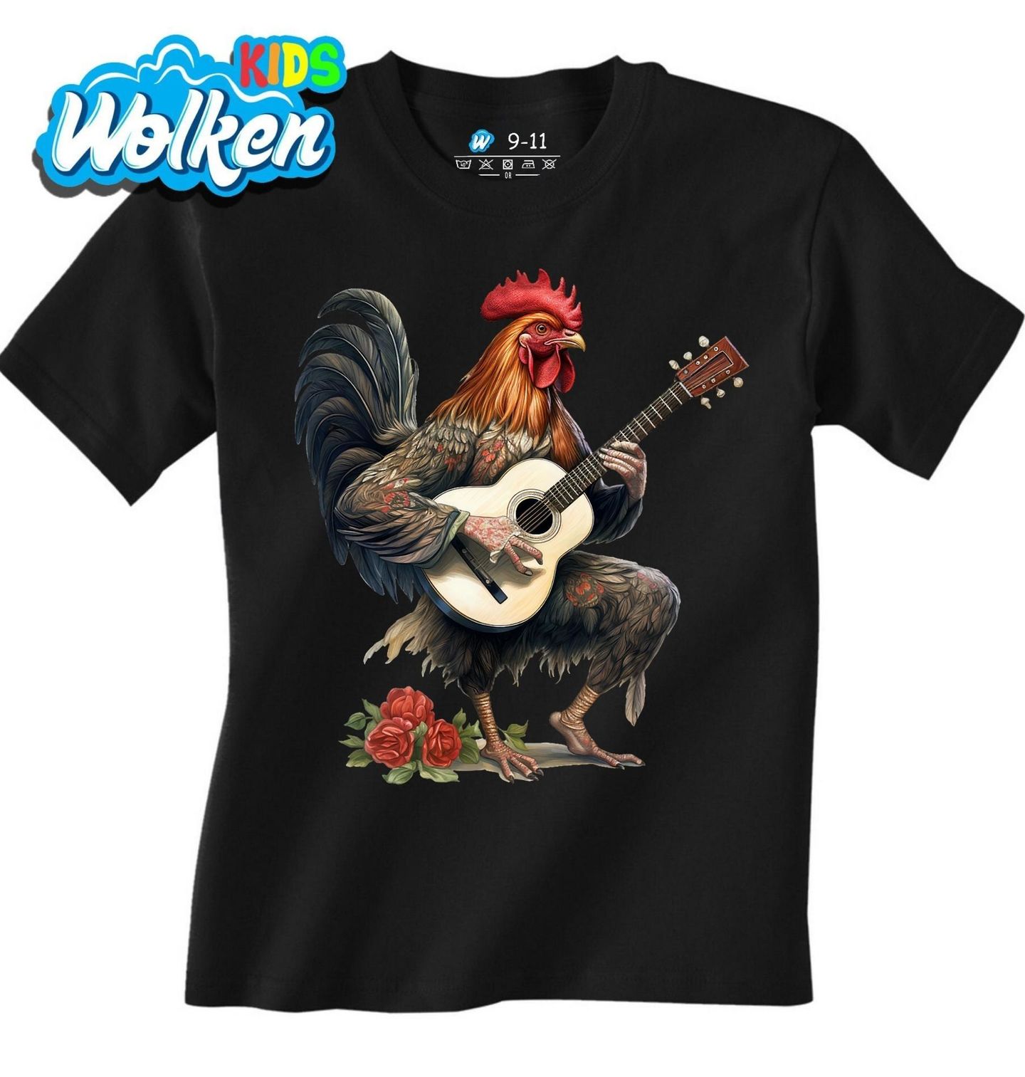 Dětské tričko Kohout s Akustickou Kytarou.jpg