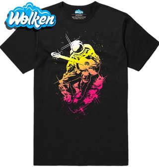 Pánské tričko Astronaut s Akustickou Kytarou.jpg