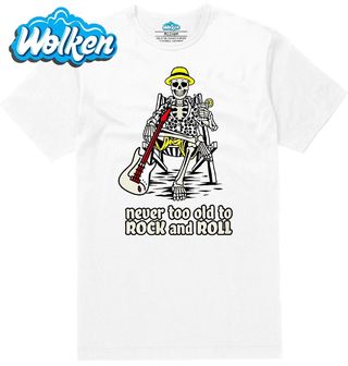Pánské tričko  Nikdy Ne Příliš Starý na Rock and Roll.jpg