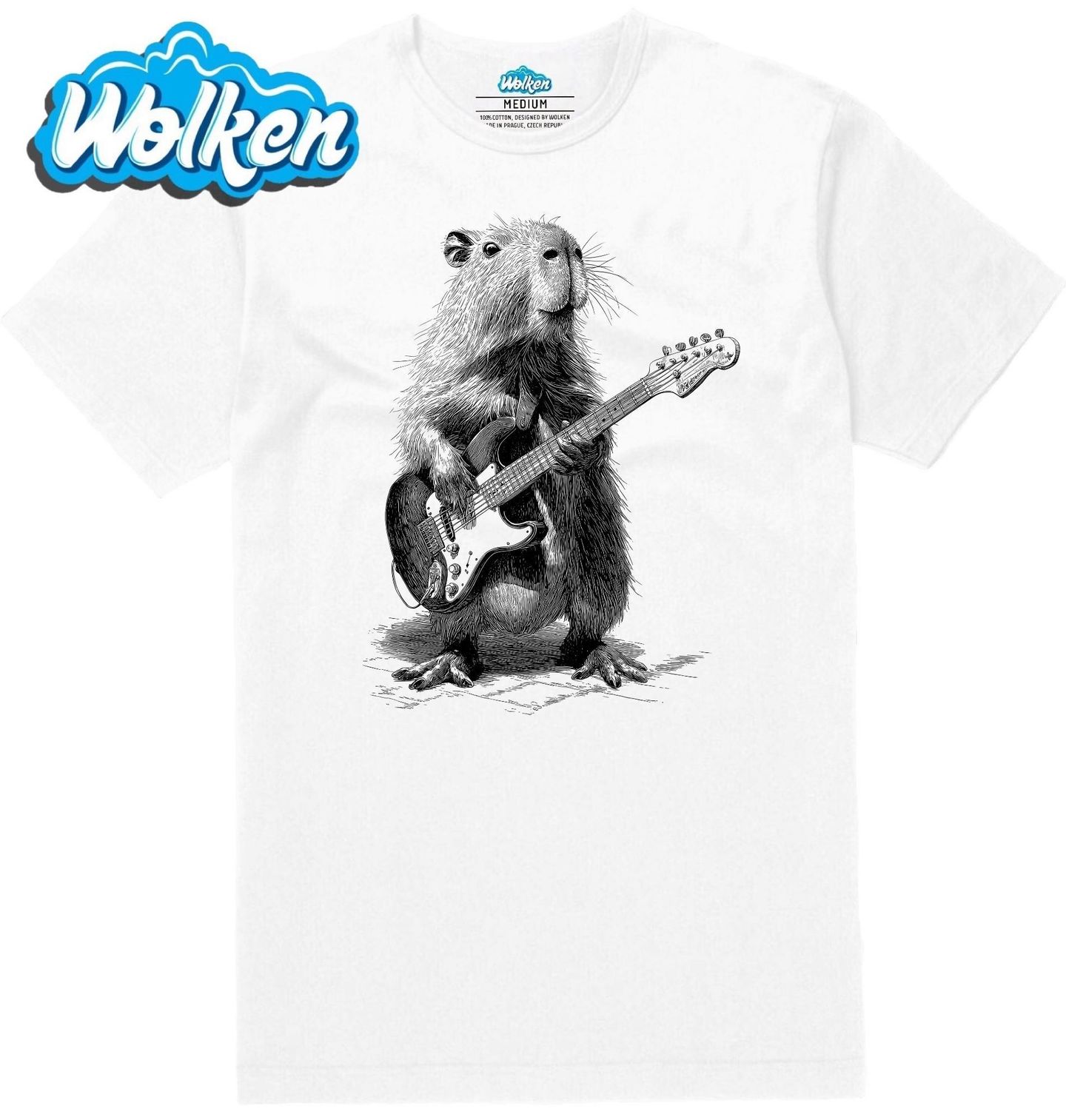 Pánské tričko  Rocková Kapybara Skica.jpg