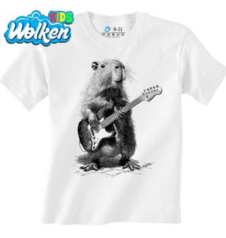 Dětské tričko Rocková Kapybara Skica.jpg