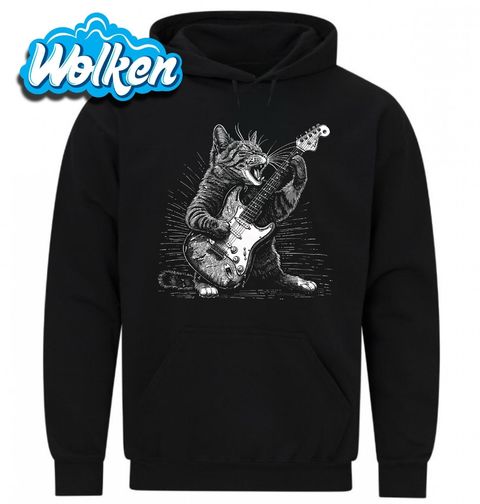 Obrázek produktu Pánská mikina Kočka Rocková Hvězda