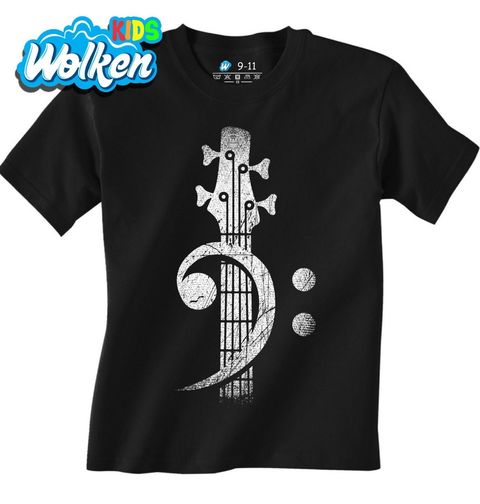 Obrázek produktu Dětské tričko Basový F-klíč Baskytara