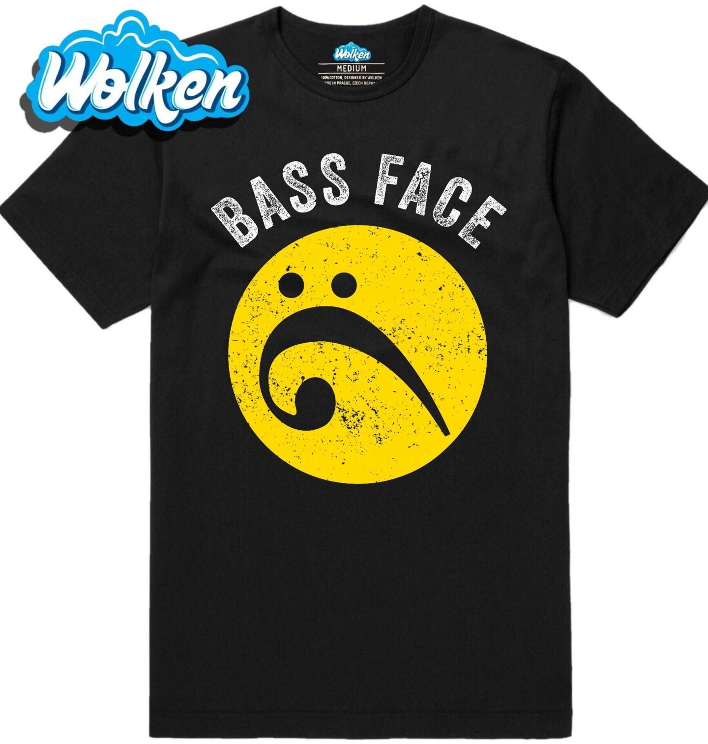 Pánské tričko Basový Klíč Emoji Bass Face.jpg