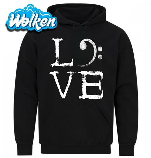 Obrázek produktu Pánská mikina Láska k Basovému Klíči LOVE