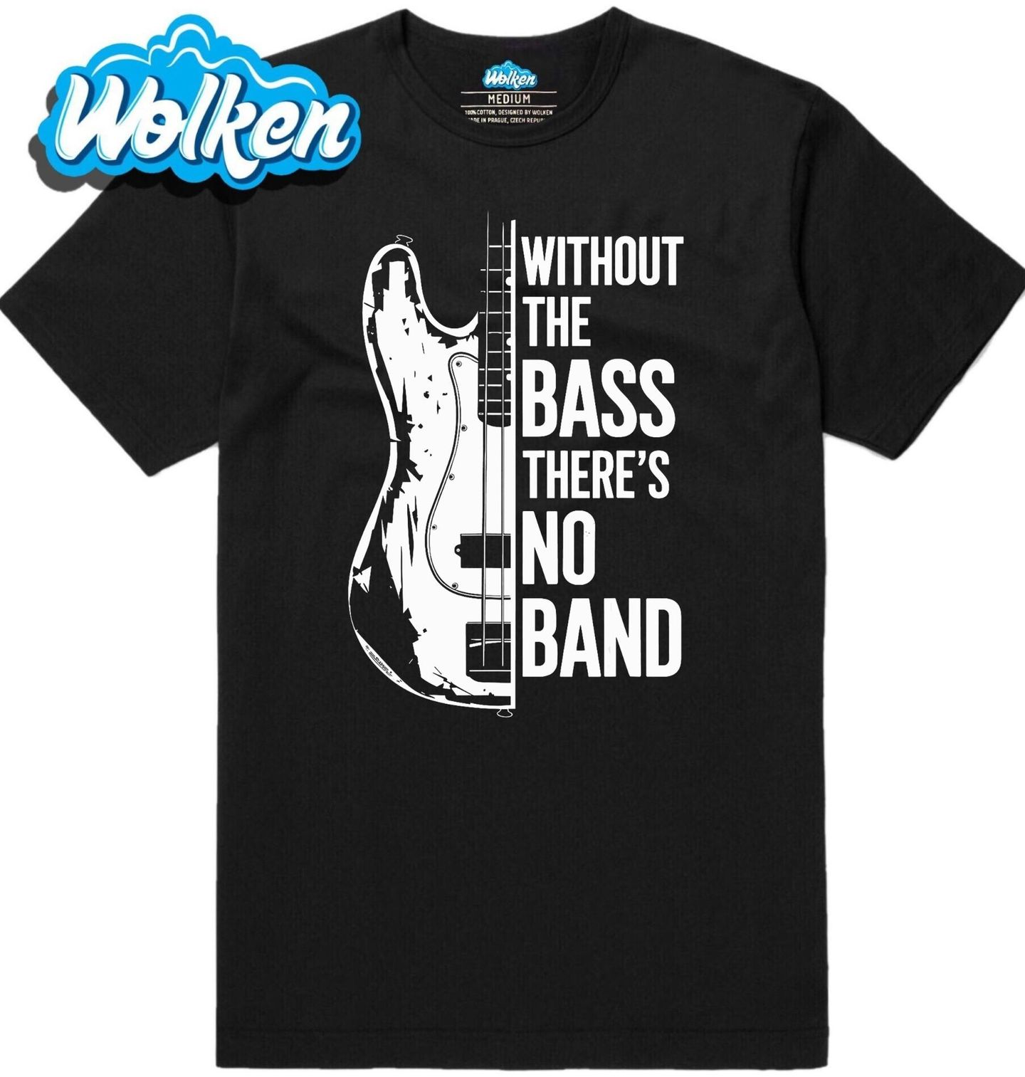 Pánské tričko Bez basy není kapela Without the bass there’s no band.jpg