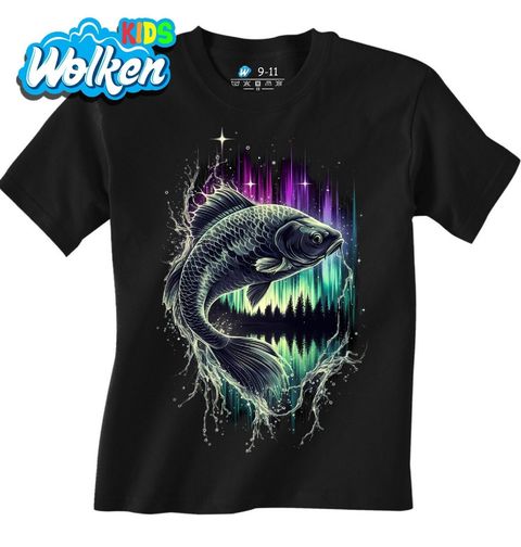 Obrázek produktu Dětské tričko Výskok Kapra při Polární Záři