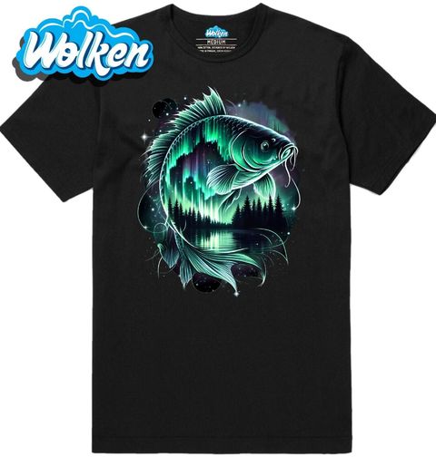 Obrázek produktu Pánské tričko Noční Kapr v Polární Záři