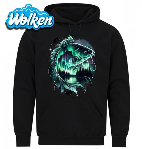 Obrázek produktu Pánská mikina Noční Kapr v Polární Záři