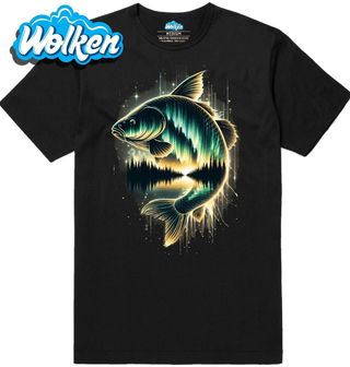 Pánské tričko Kapr ve Světle Polární Záře.jpg