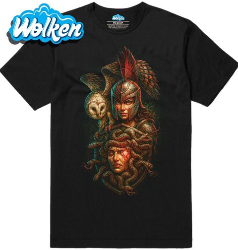 Obrázek produktu Pánské tričko Bohyně Athéna a Štít z Hlavy Medúzy