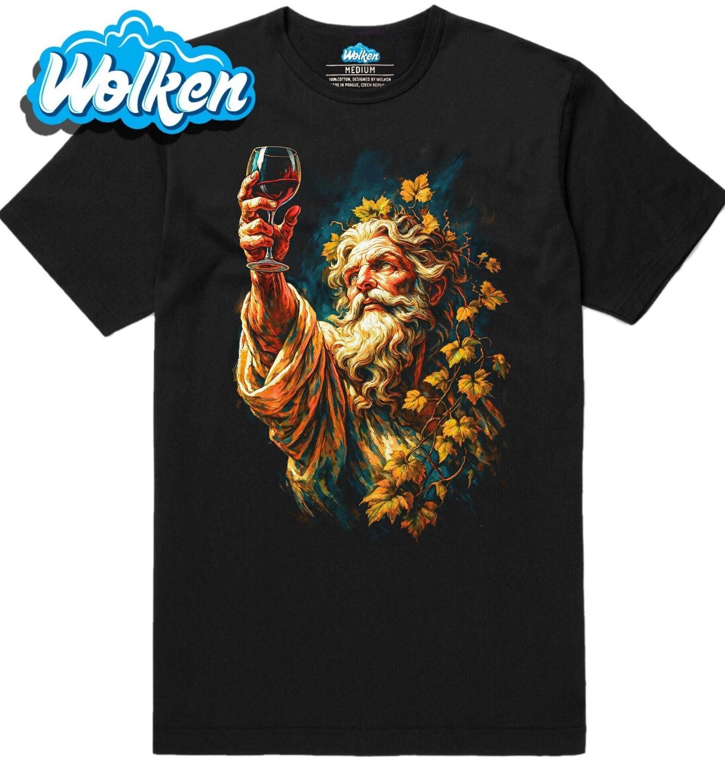 Pánské tričko Řecký Bůh Vína Dionysus.jpg
