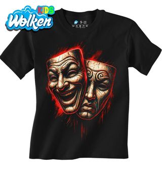 Dětské tričko Divadelní Masky Radost a Bolest.jpg