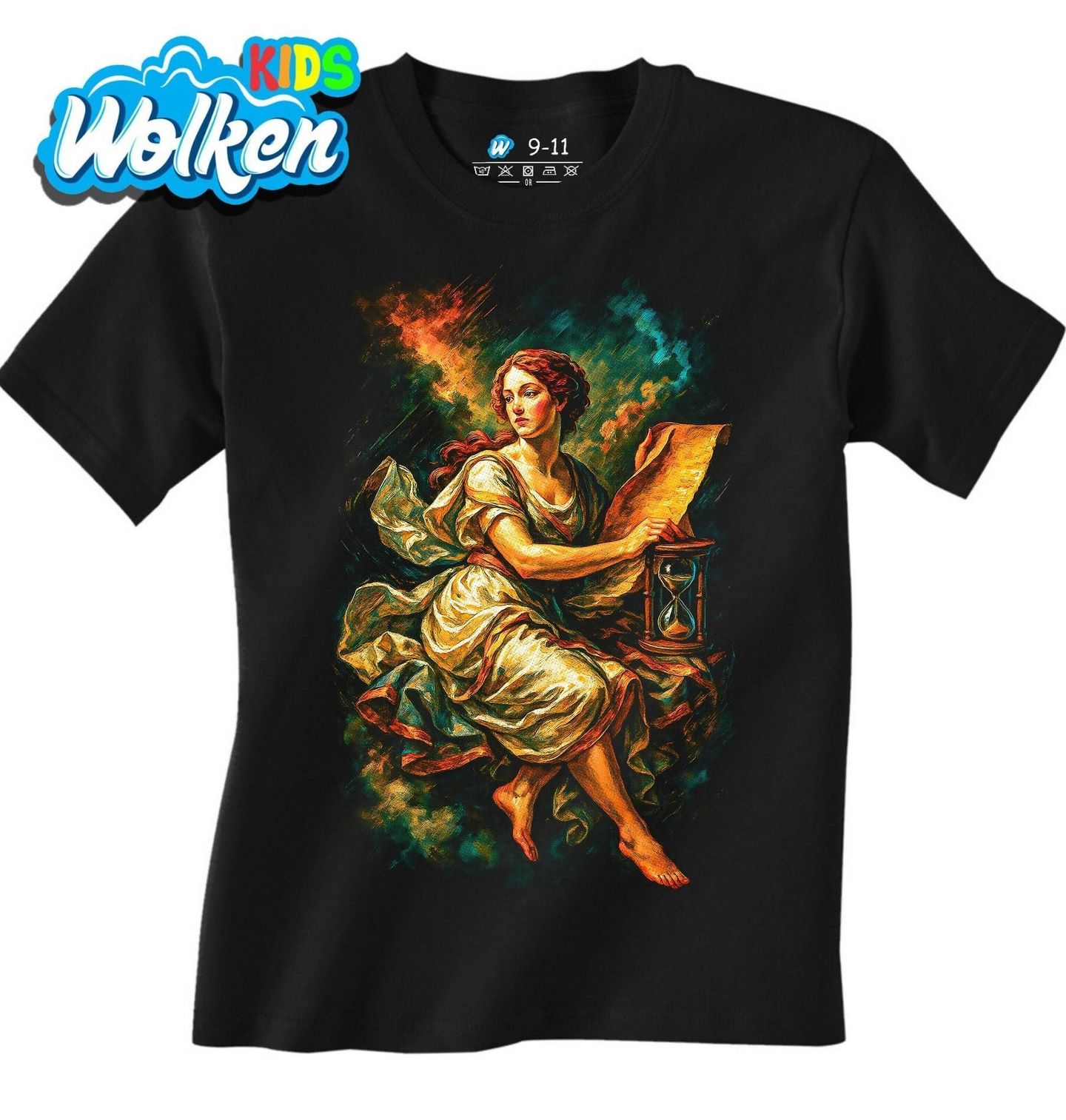 Dětské tričko Kleió Múza Historie.jpg